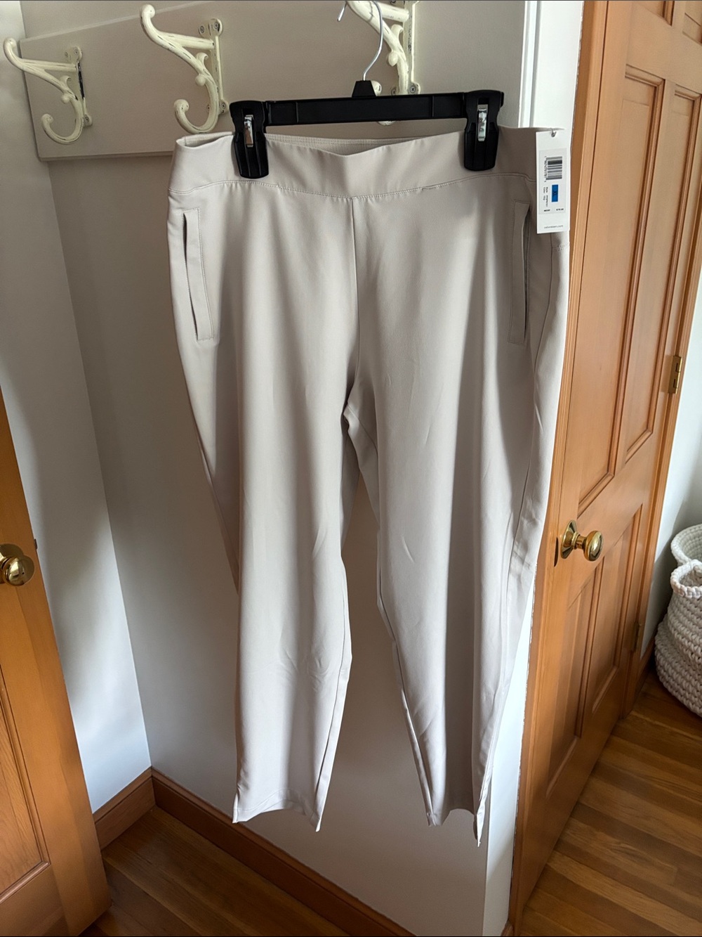 Calvin Klein Light Beige Cropped Ankle Pants